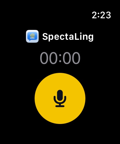SpectaLing on Apple Watch